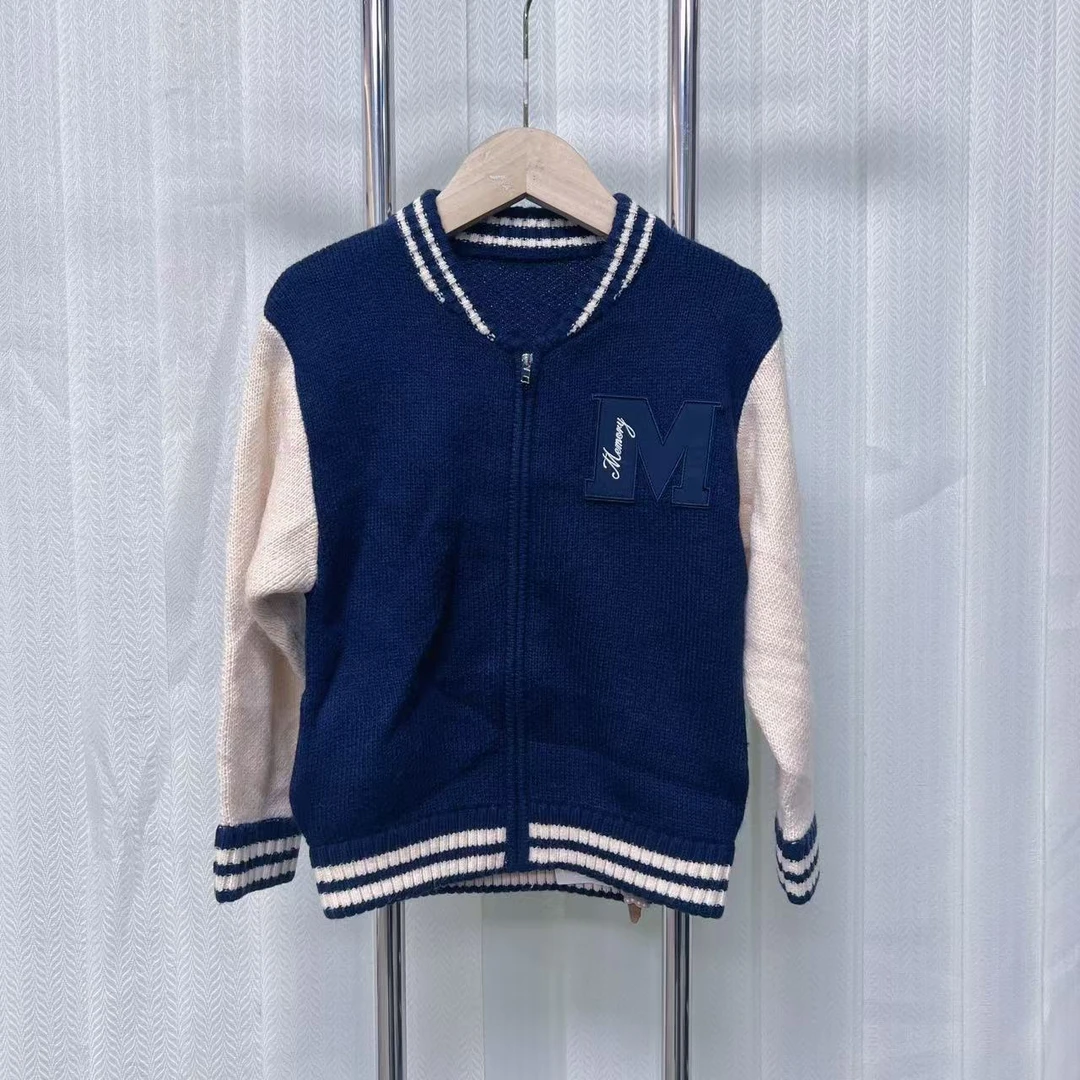 【2365】宝蓝色毛衣开衫D5-14