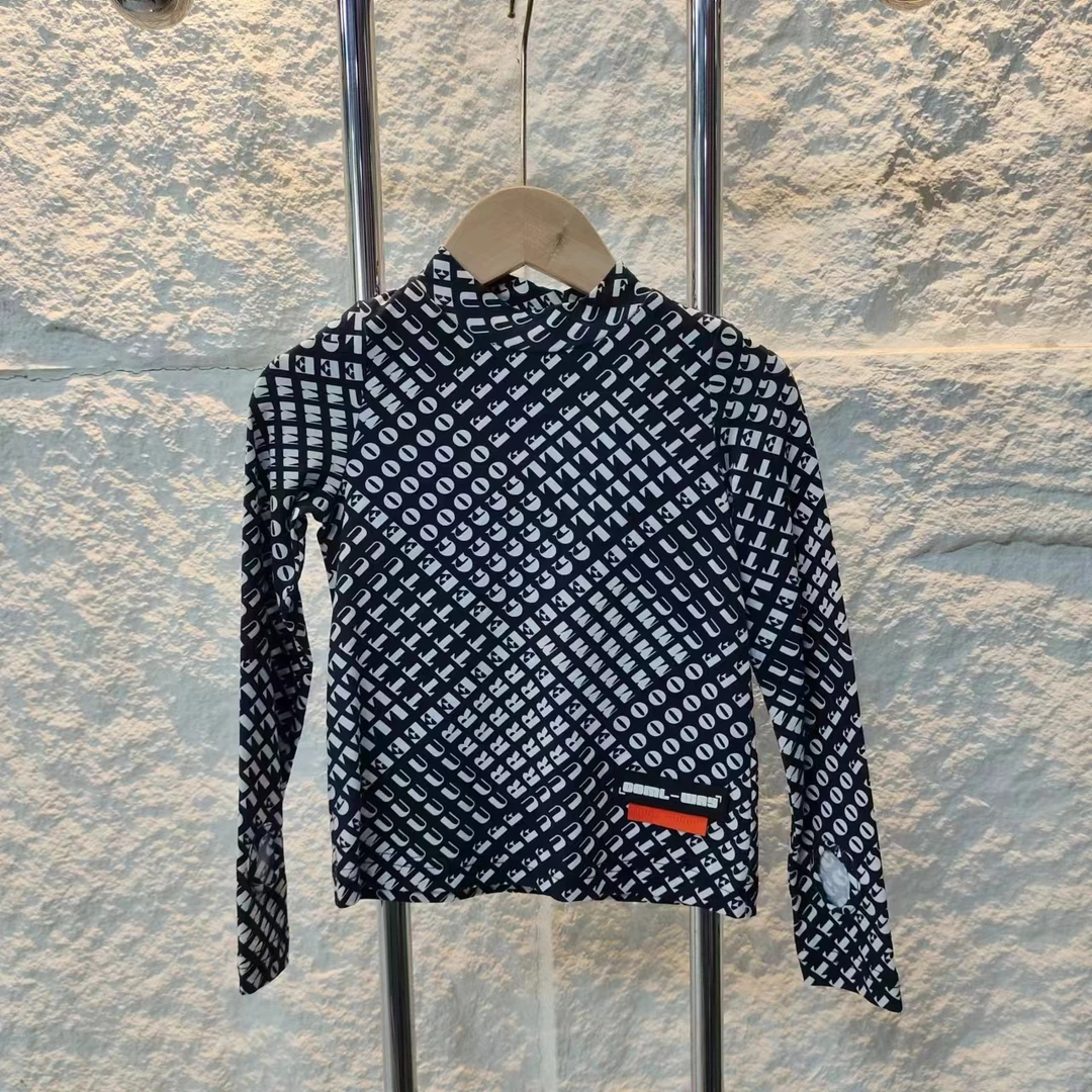 【链接1059】黑底白字打底衫