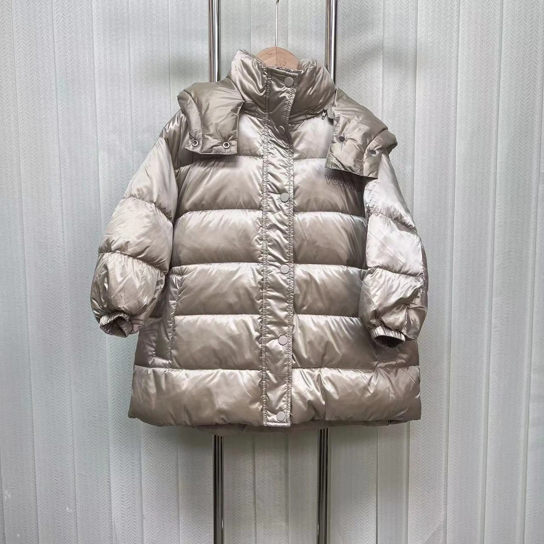 【8022】香槟白羽绒服B2-13