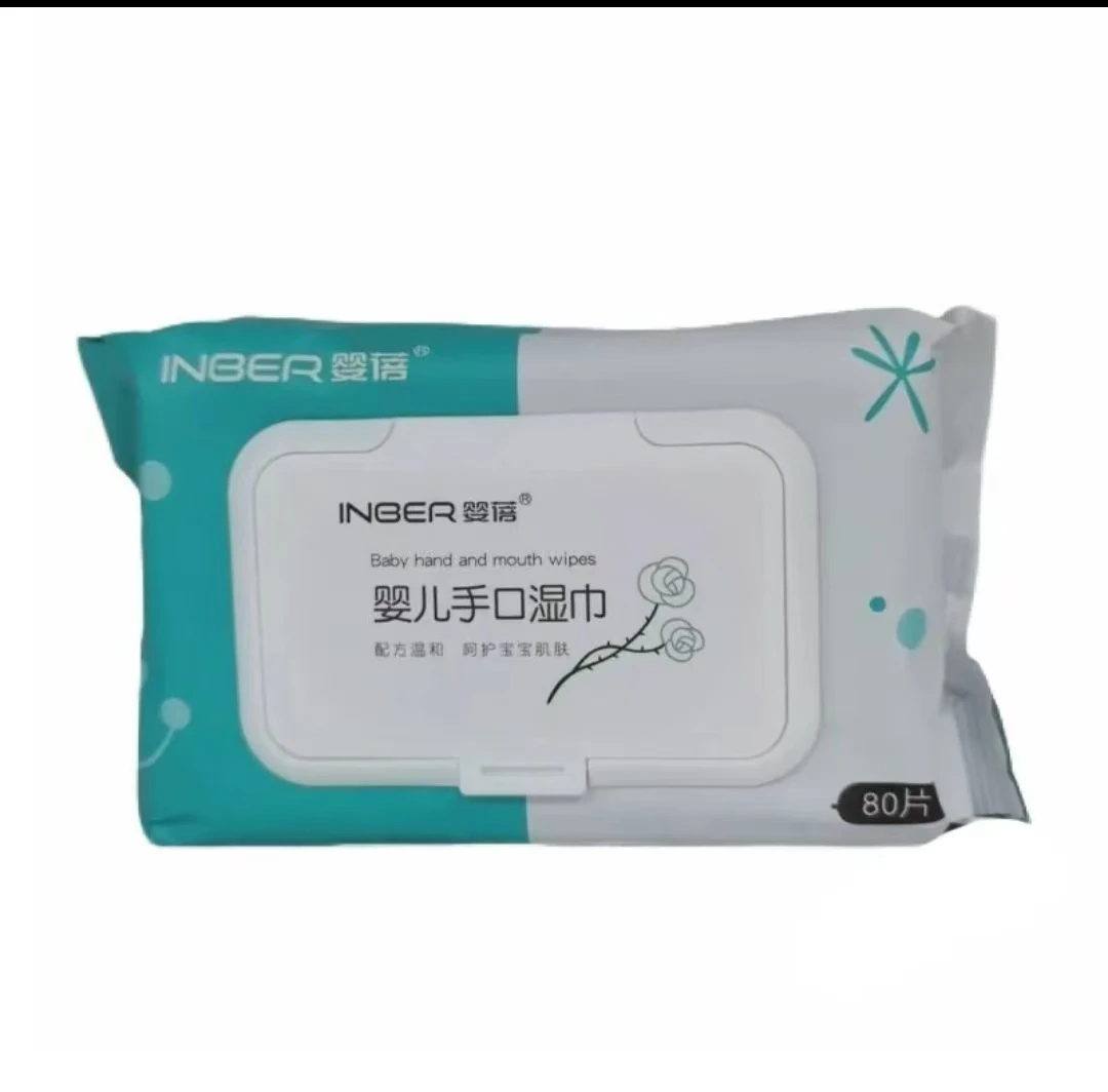 婴蓓 婴儿手口湿巾 80片/包