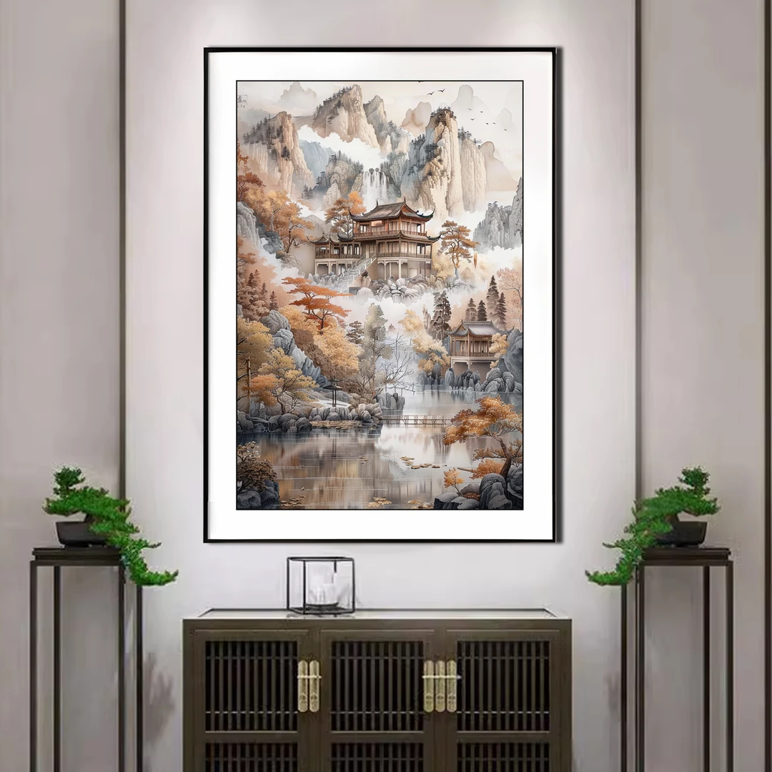 【金丝布】6291宴清都 十字绣大格60*90厘米