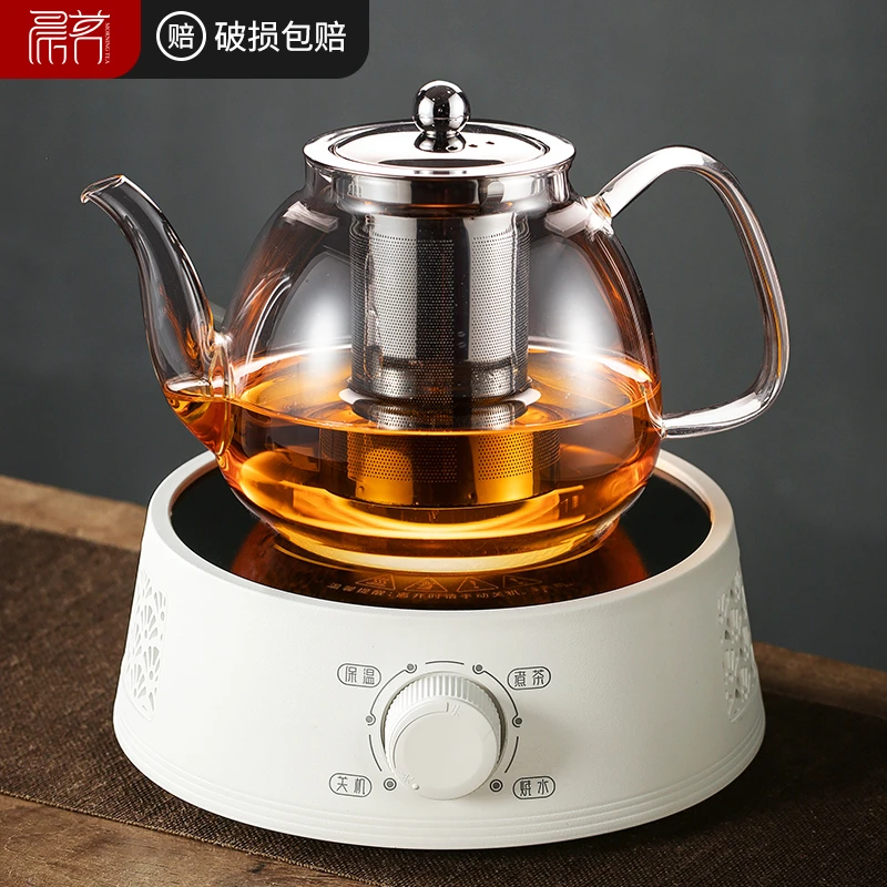 玻璃茶壶煮茶器家用小型全自动烧水壶大容量加厚耐高温养生壶套装