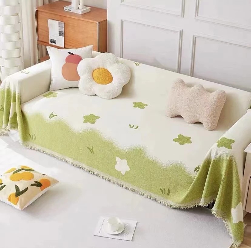 【春意】雪尼尔四季通用轻奢简约网红爆款加厚时尚沙发盖巾全盖防滑