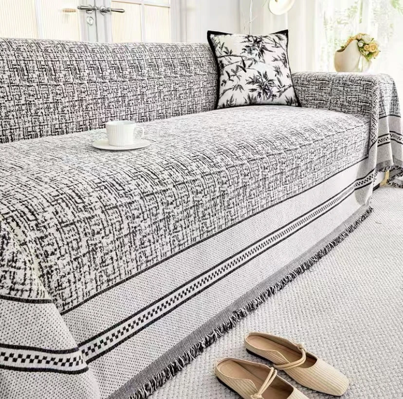 【流光溢彩】雪尼尔四季通用轻奢简约网红爆款加厚沙发盖巾防滑防抓