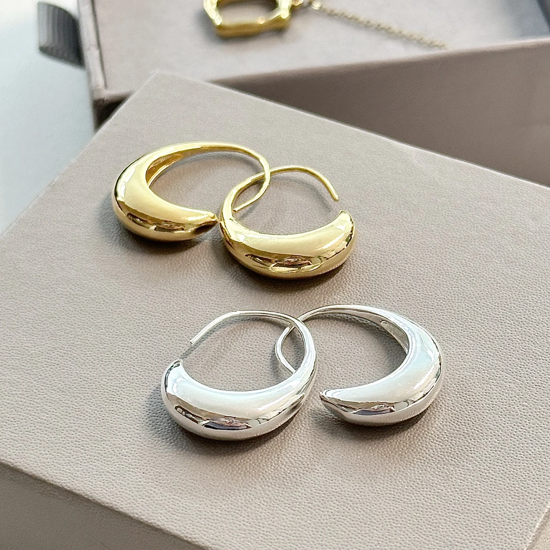 合金耳饰 现货2069D 【大婉酱微胖定制】大婉同款小众轻奢耳环