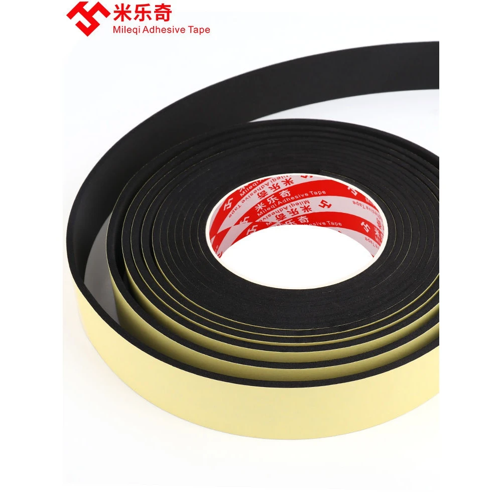 EPDM三元乙丙发泡条带胶海绵条自粘橡胶条机三元乙丙自粘密封胶条