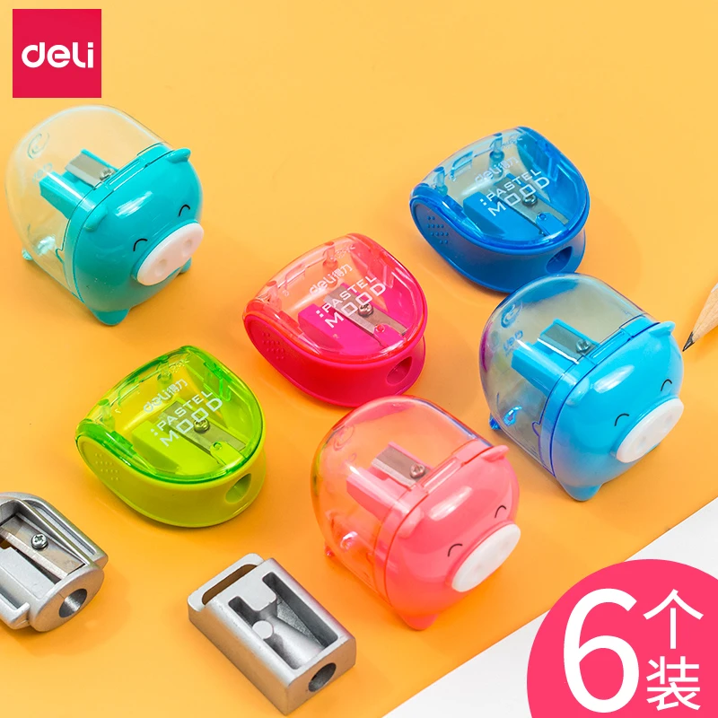 Deli/得力卷笔刀小型削笔器儿童小学生用手动铅笔削笔刀小号随身