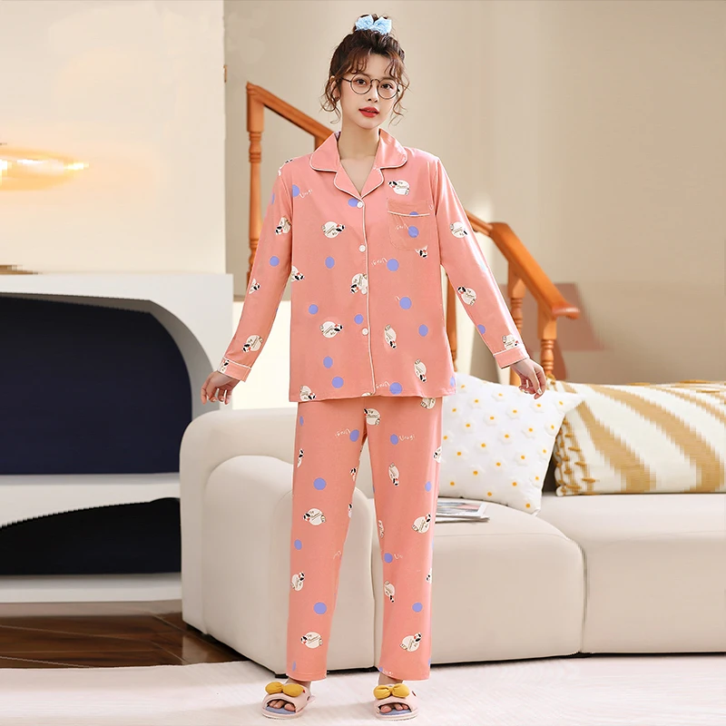【A06】【梦舒睡衣】2022年长袖睡衣女家居服套装YIC-FHSQ1916T