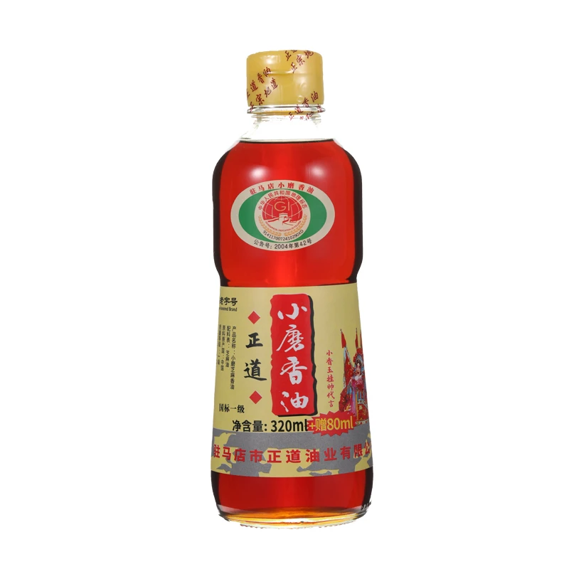正道小磨香油白芝麻油  纯正不勾兑 400ML/瓶营养浓郁