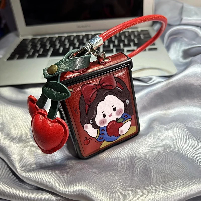 适用荣耀MagicVFlip手机壳折叠屏创意白雪公主樱桃全包防摔保护套