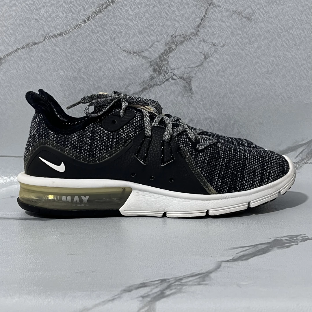42码Nike Air Max Sequent 3 跑鞋 黑雪花 公价849 二手/内衬微瑕