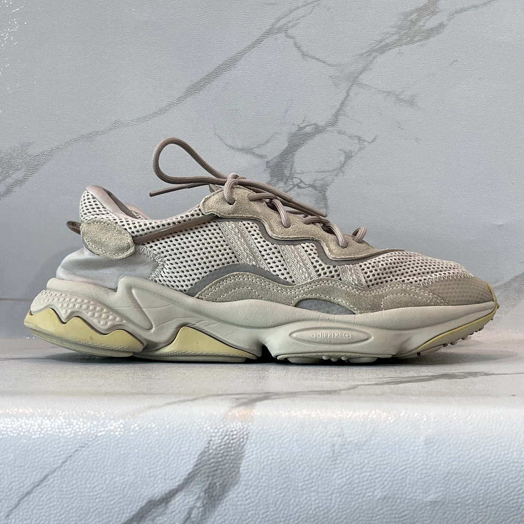 43码adidas Ozweego 老爹鞋 卡其 二手/90新