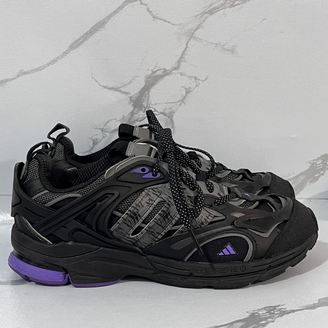 43码adidas Spiritain跑鞋 变形金刚联名/黑灰紫公价599 二手90新