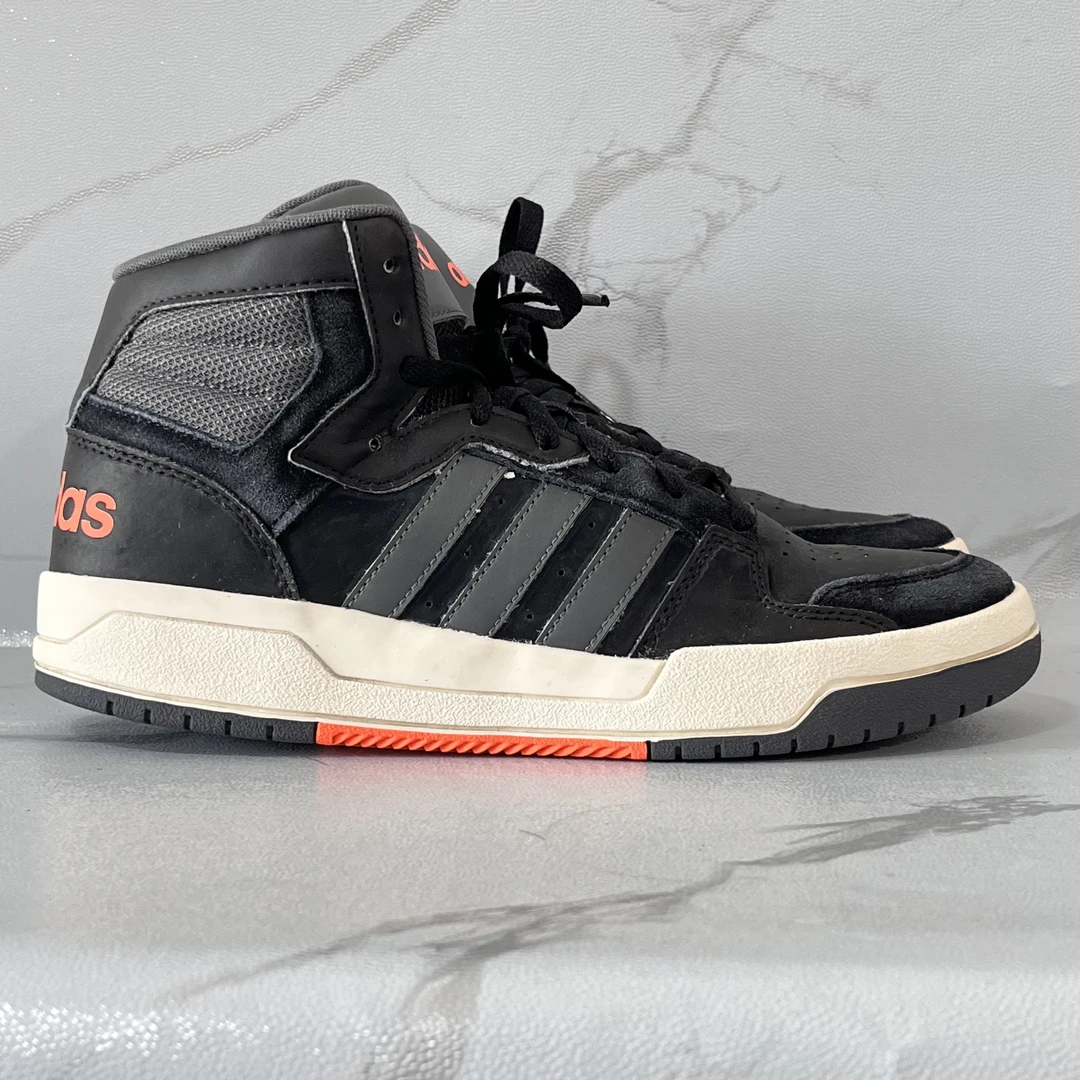 42.5码adidas 板鞋 黑灰橙 公价699 二手/90新