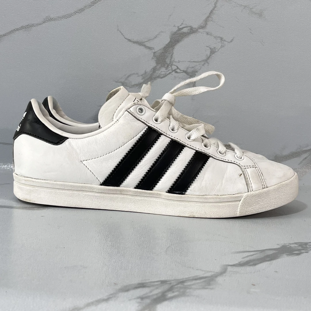 40.5码adidas Originals 板鞋 白黑 公价699 二手/90新