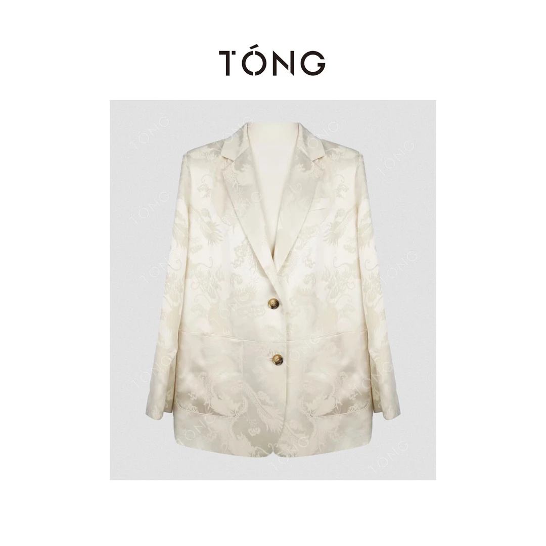 【气场】日本进口三醋酸提花气质外套 GB0024