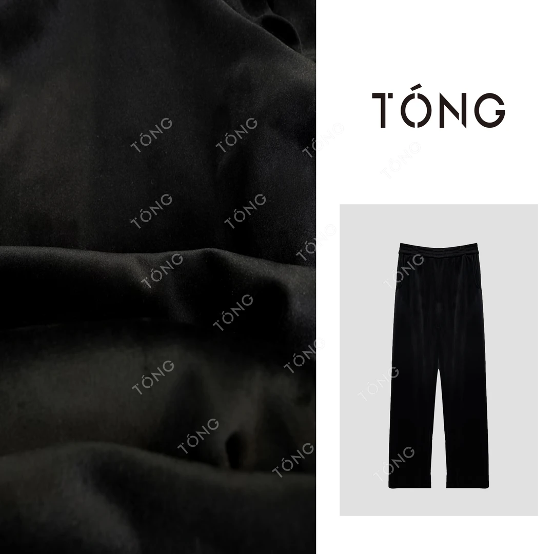 【春庭暮】桑蚕丝丝绒秋冬必备轻奢丝绒裤休闲裤 GK045