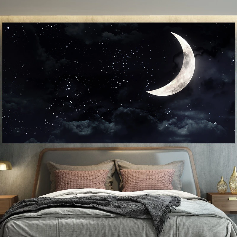 背景布星空ins挂布宿舍卧室床头装饰画墙布房间布置背景墙diy挂毯