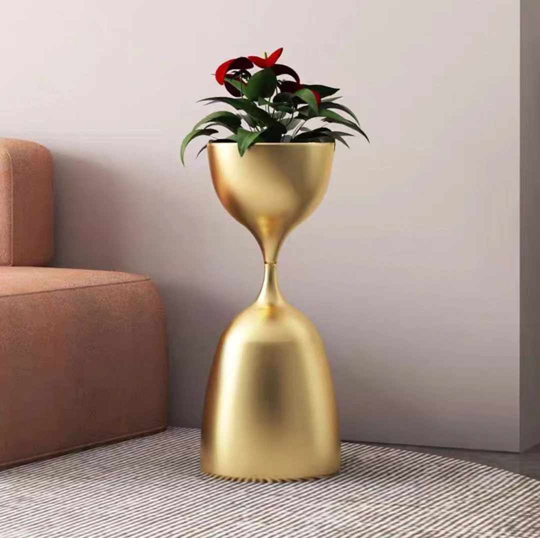 新款高档室内创意绿萝落地式花架子北欧铁艺花架子客厅阳台置物架