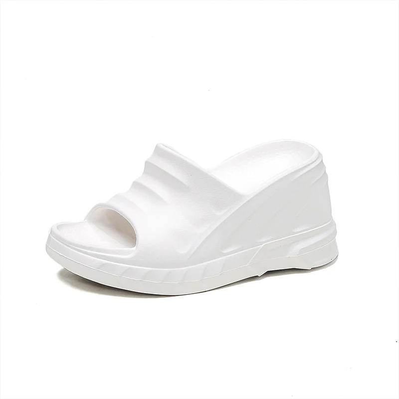 爆款增高坡跟松糕厚底一字拖鞋女凉拖外穿