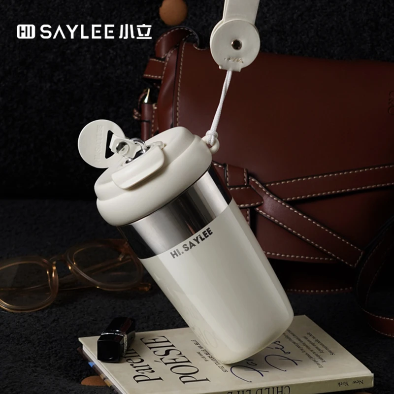 小立大容量车载直饮小型便携式316不锈钢家用女士吸管保温杯ins