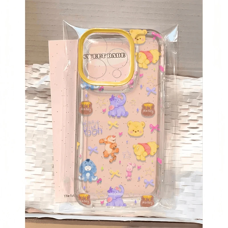 跳跳虎维尼苹果15Pro手机壳15Promax防摔14pro全包12软11卡通