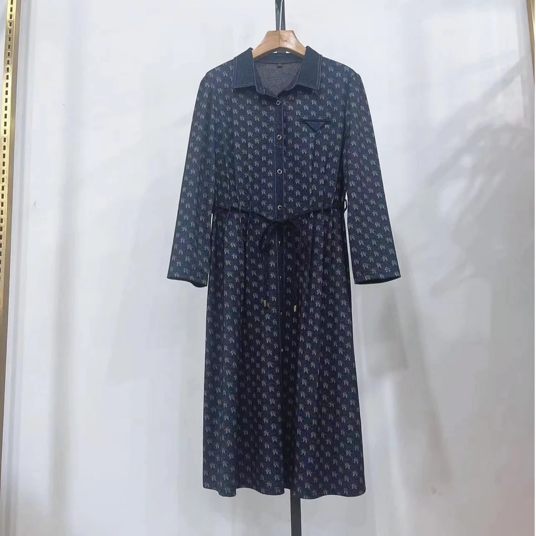 2668-时尚气质收腰减龄连衣裙