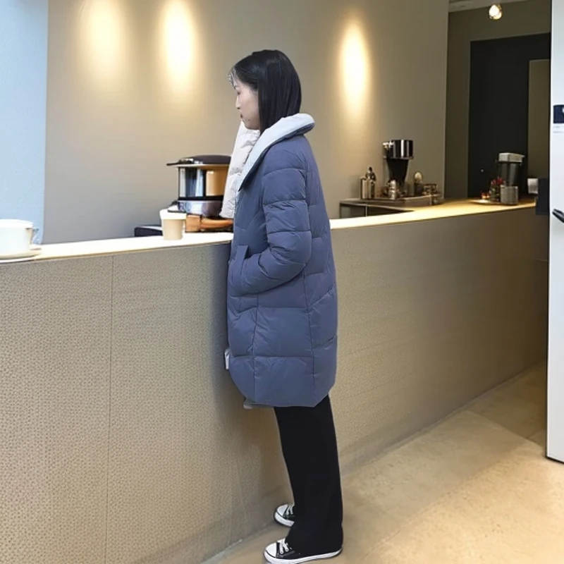 菲妮定制-2052-高品质时尚百搭白鸭绒羽绒服