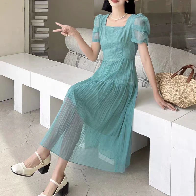 2593-时尚气质百搭设计感连衣裙