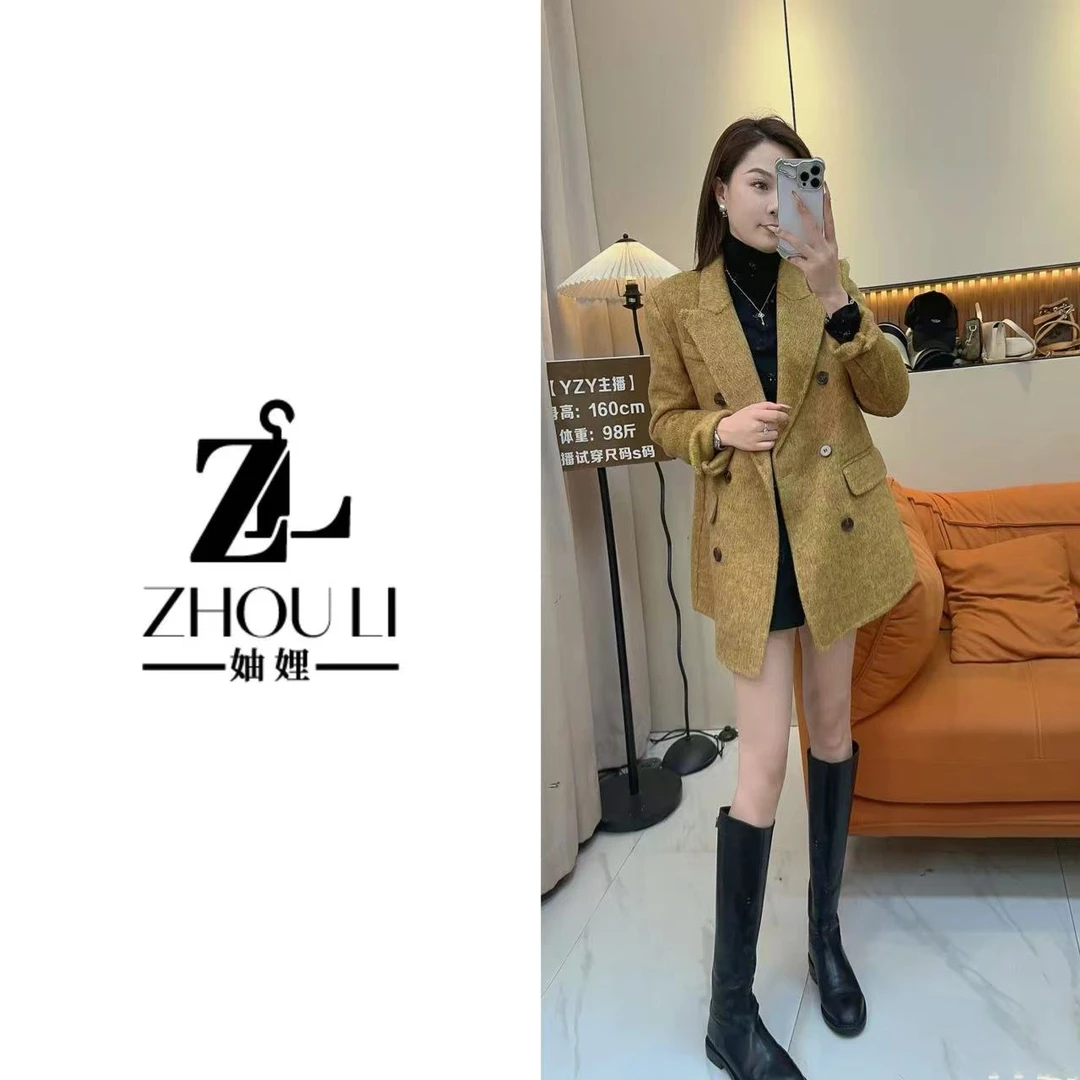 妯娌甄选【利落感～】冬季新款双面羊毛中长款百搭显瘦气质双面外套