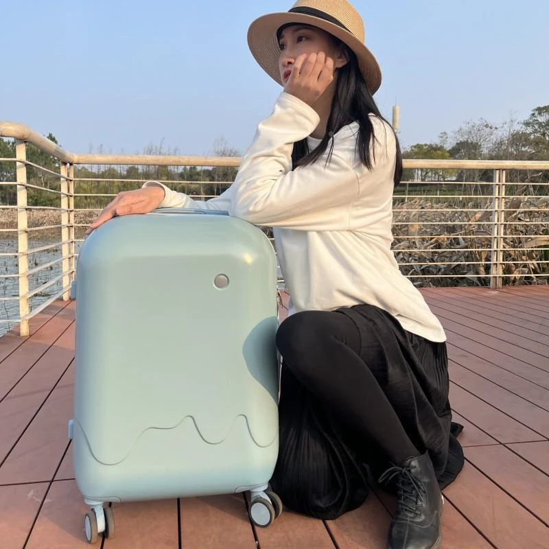 新款雪糕拉杆箱轻便女小清新学生20寸旅行箱男24寸万向轮行李箱潮