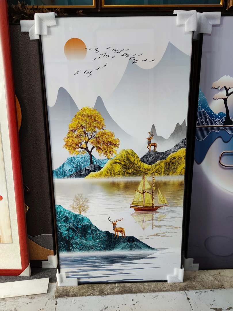 客厅玄关装饰画宝地生金