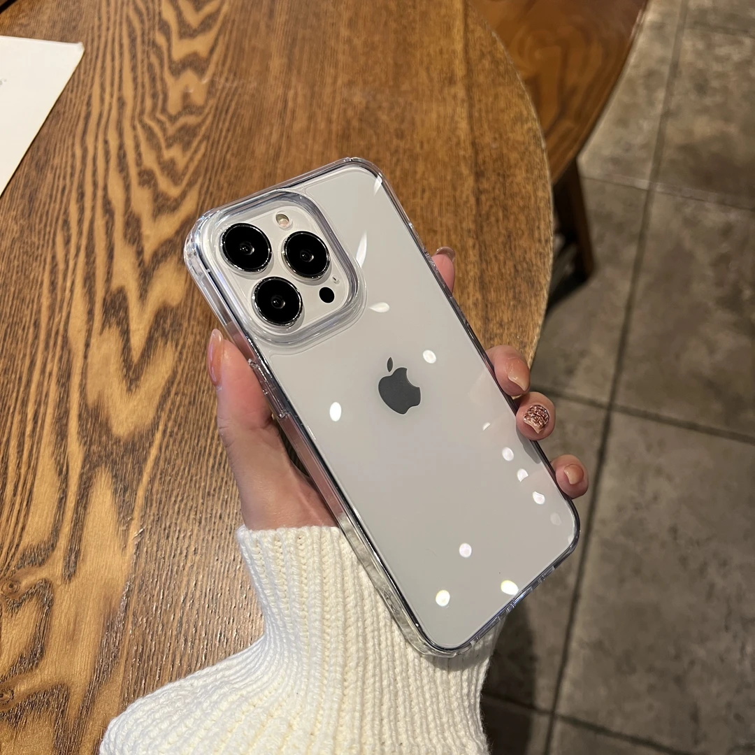 透明大孔太空壳适用苹果14手机壳iPhone13promax全包12简约11防摔