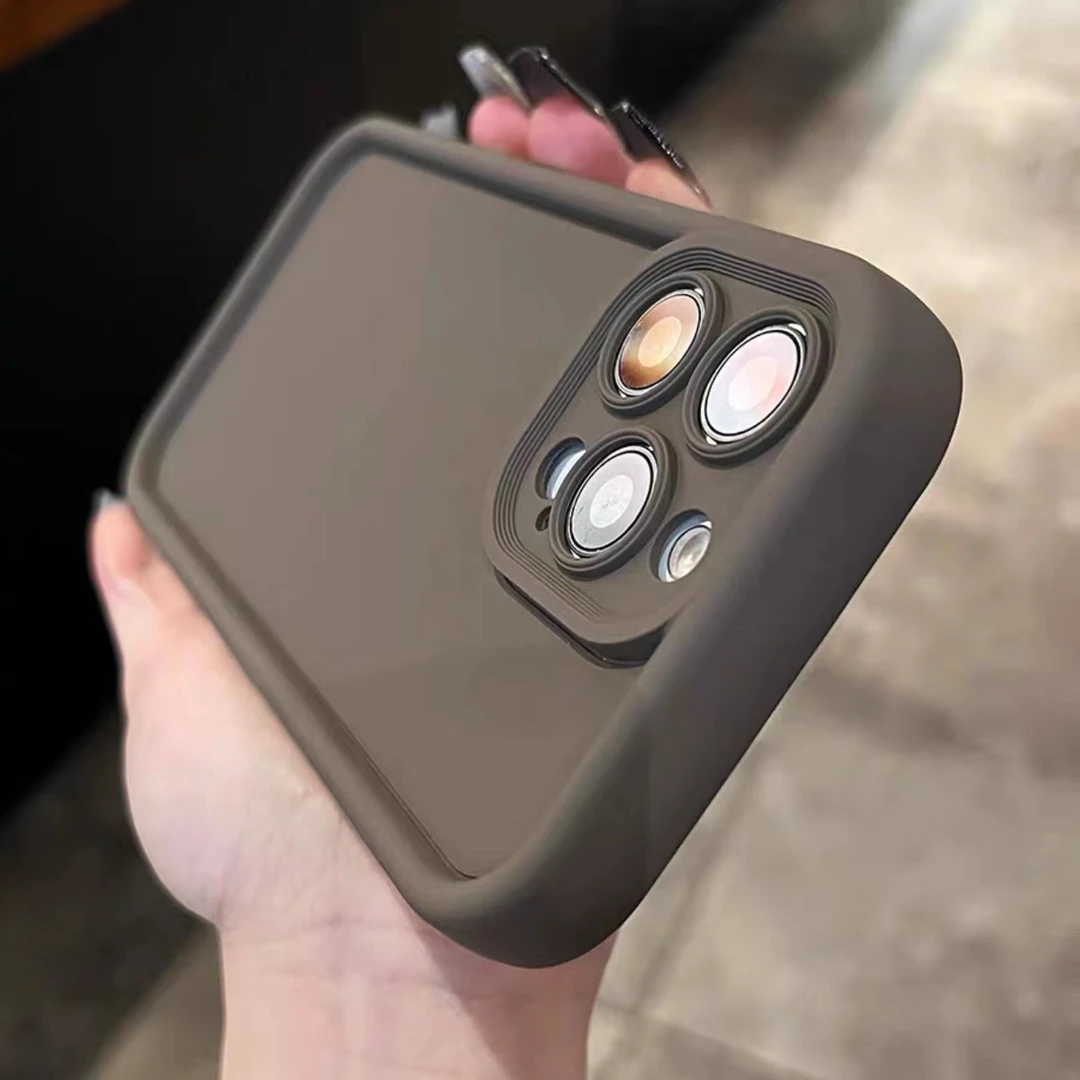 咖啡棕多巴胺苹果13手机壳iphone14promax防摔12/11全包14pro女软