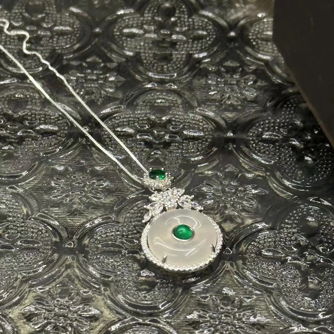 坠链均925银 平安扣时尚项链-2599