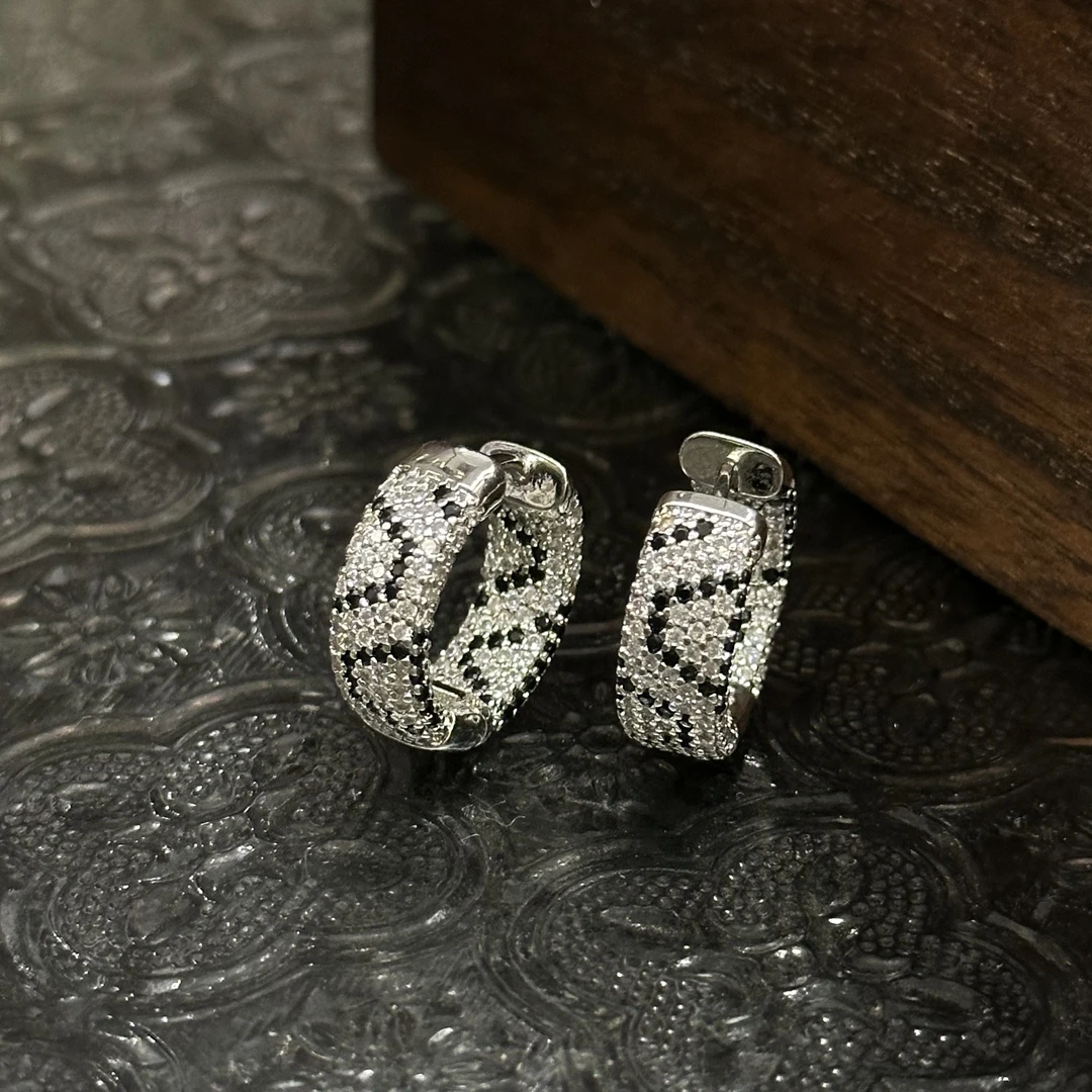 铜合金耳饰 欧美风豹纹时尚耳圈-3132