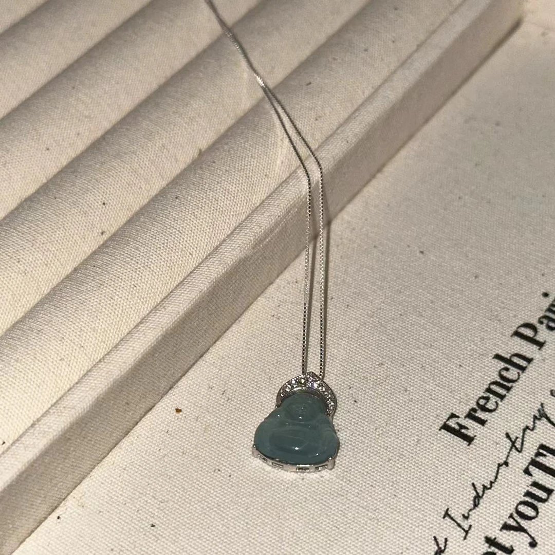 坠链均925银 高级感佛公项链-2600