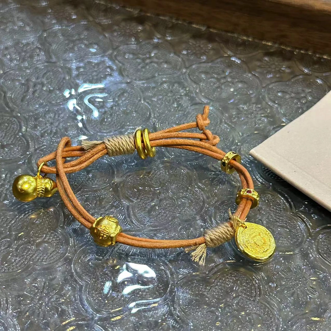 铜合金手链 黄米神葫芦国风手链-2780