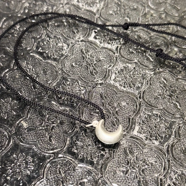 吊坠足银 足银月亮新中式项链-2963