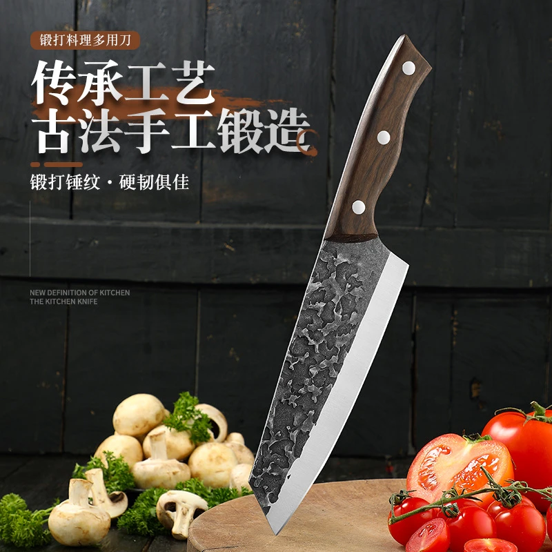 女士专业厨师刀锻打菜刀家用切肉切片刀专用料理鱼生刀锋利刀具