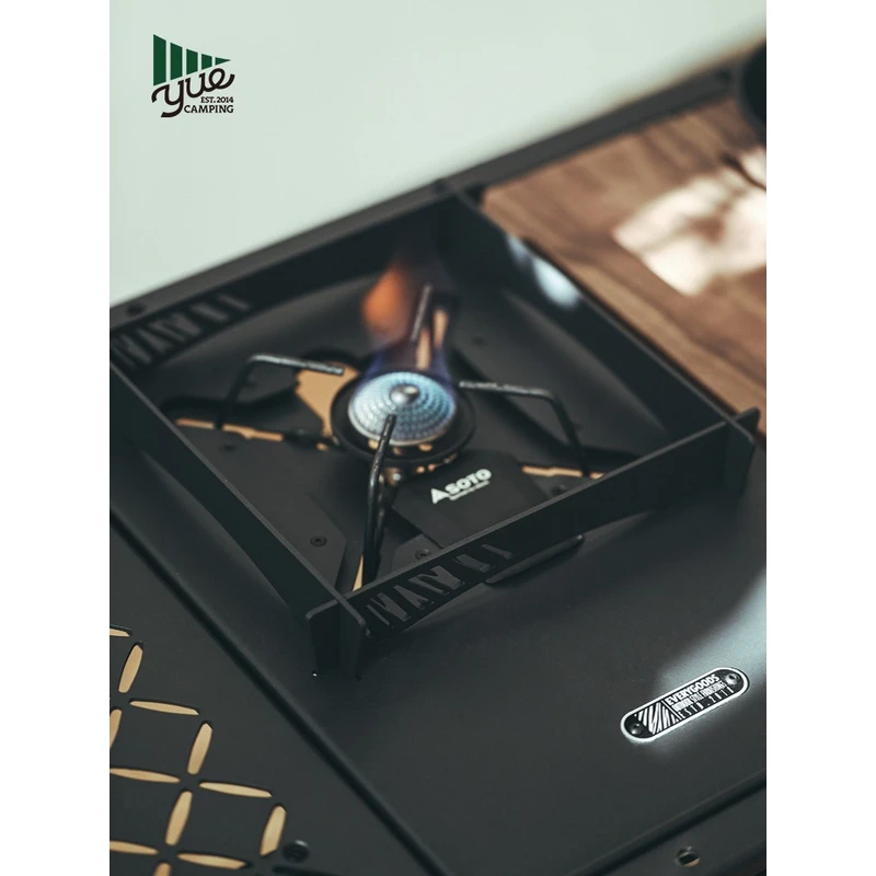 什良商店 IGT配件SOTO蜘蛛炉单元板功能模块含挡风板户外露营黑化