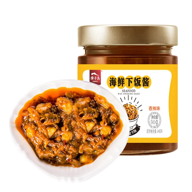 ZONECO/獐子岛海鲜下饭酱扇贝酱90g/罐拌饭
