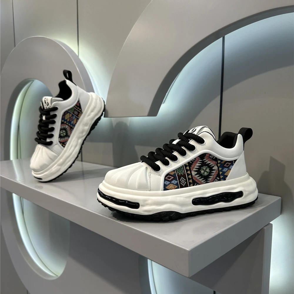 2024男鞋秋季新款潮流时尚厚底增高男士潮鞋时尚舒适百搭休闲鞋子