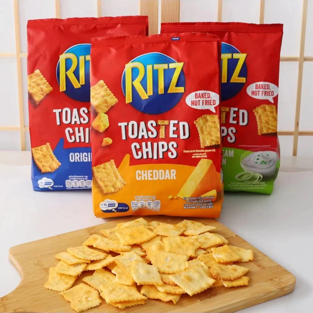 进口RITZ卡夫乐之奶酪香脆饼干烘烤网红脆片饼RITZ TOASTED CHIPS
