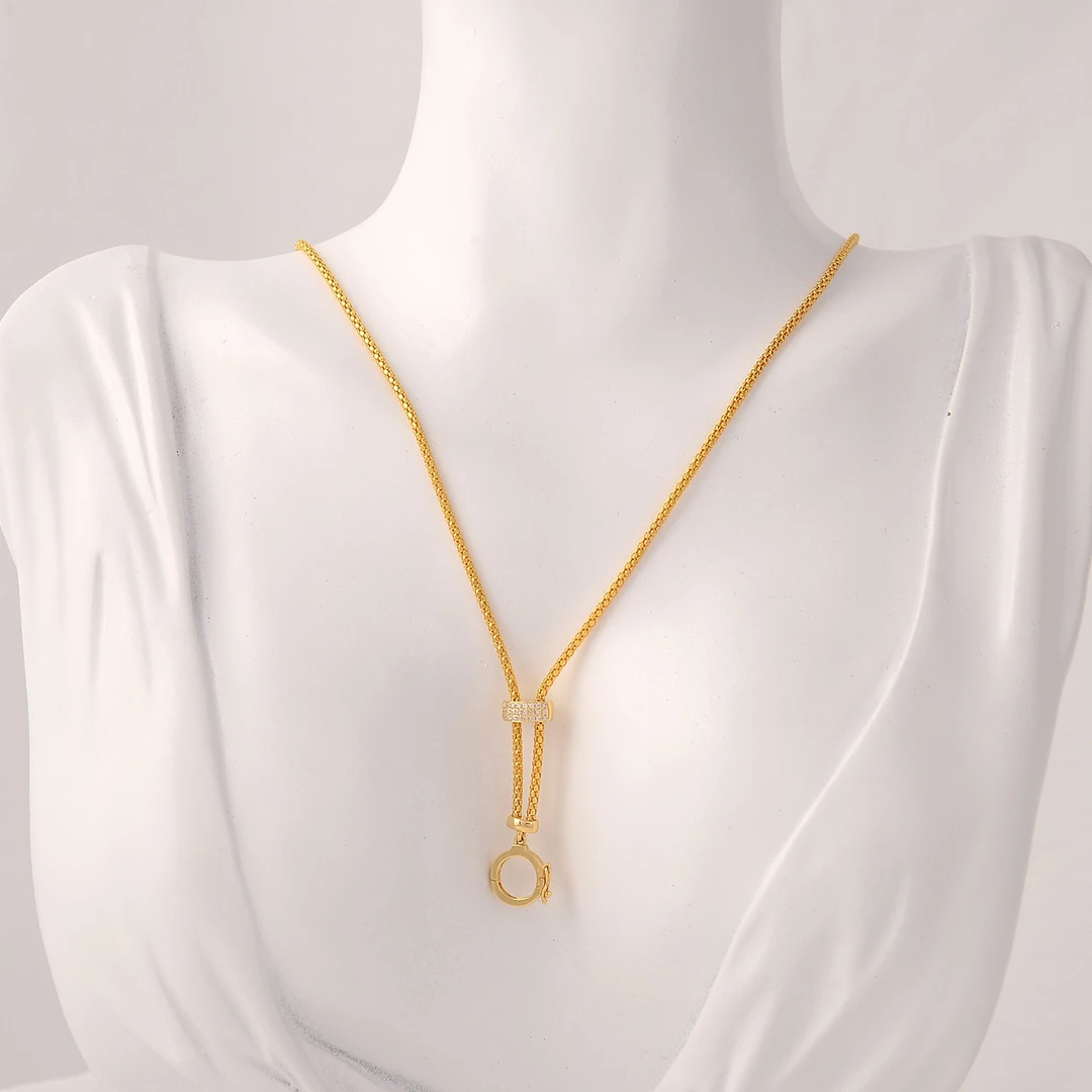 【华林大芮】18K金高货绳70公分长可拉 K黄 Y15 6.7g±0.1g