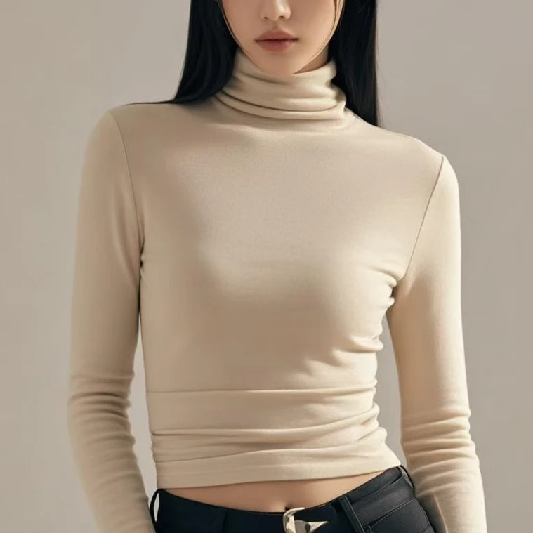 加厚磨毛长袖T恤女秋冬宽松内搭打底衫上衣