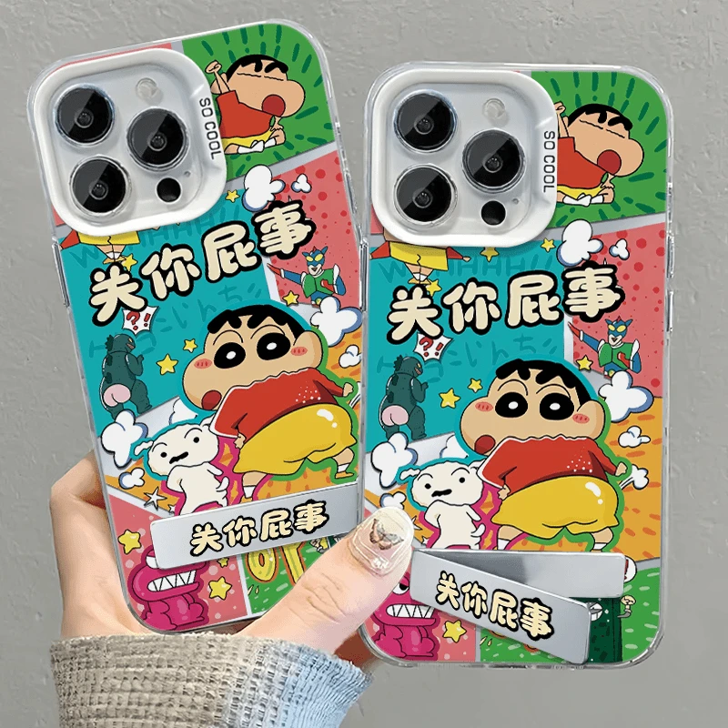 逐梦者涂鸦彩绘小新适用iphone15元气壳手机壳vivo华为oppo小米14