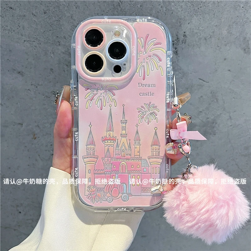 羽纱奶油壳适用苹果16iPhone/华为荣耀/OPPO/VIVO/小米手机壳防摔