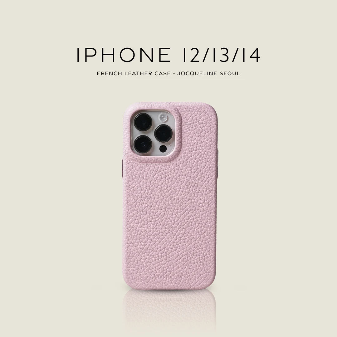 达人专属|iPhone14系列按键款JOCQUELINE法国进口皮革优质手机壳