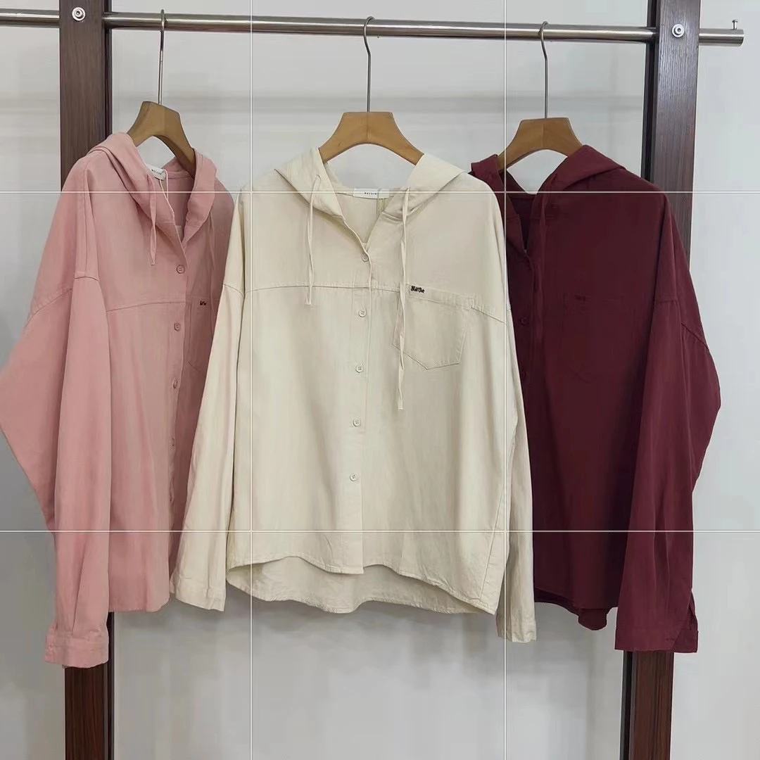 【洋洋家】磨毛洗水棉连帽衬衫